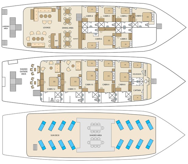Cabin layout for Solaris