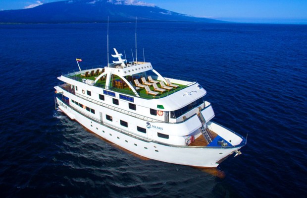 Solaris, the ship servicing Galapagos Solaris Cruise Itinerary A