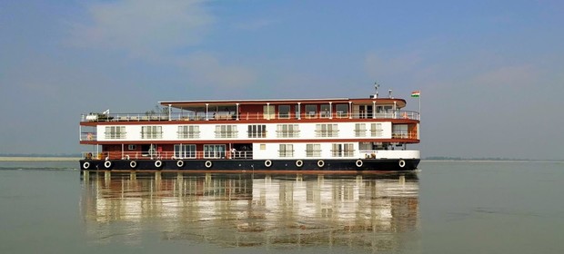 ABN Charaidew II, the ship servicing Rhinos & More - 8 Day India River Cruise