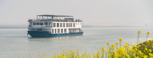 ABN Rajmahal, the ship servicing The City of Light, A Varanasi Summer - India River Cruise
