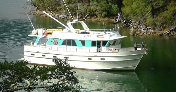 Affinity, the ship servicing Scenic Cruise to Stewart Island
