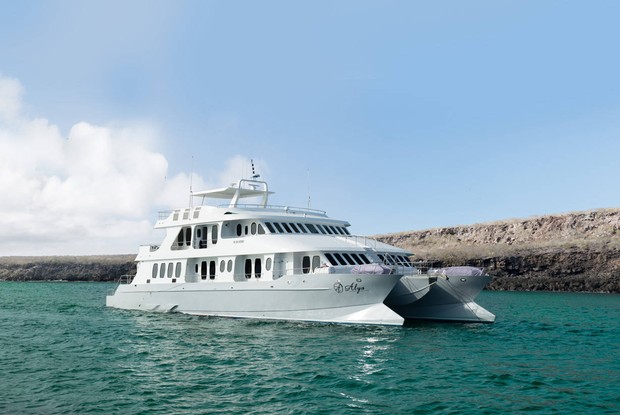 Alya, the ship servicing Galapagos 6 Day Cruise B aboard Alya Luxury Catamaran