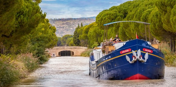 Anjodi, the ship servicing Classic France River Cruise – Canal du Midi