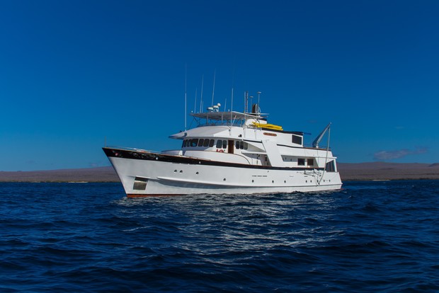 Beluga, the ship servicing Beluga “Tower” Galapagos Islands Cruise