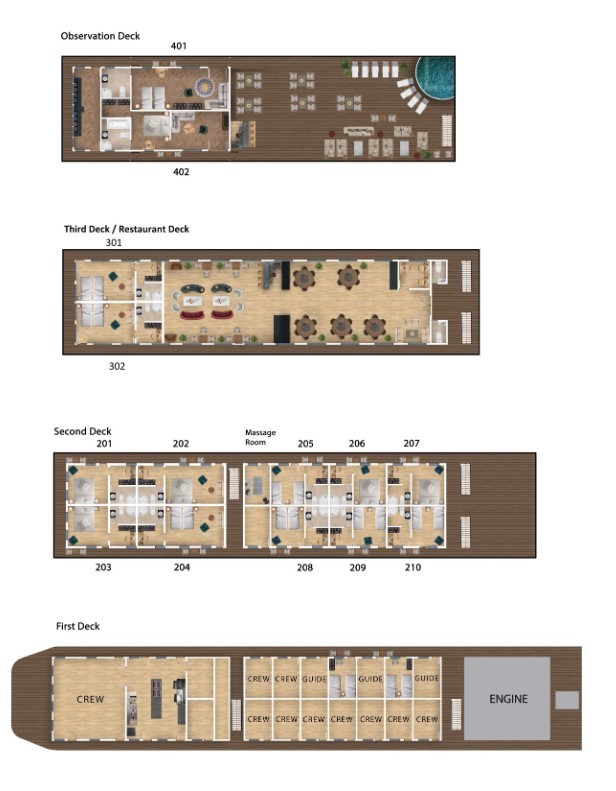Cabin layout for Ducret - Congo