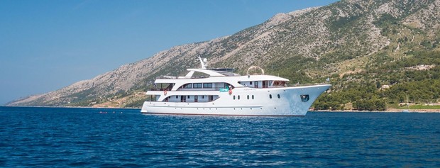 Croatian Deluxe Ships, the ship servicing Split to Dubrovnik Luxury Croatia cruise