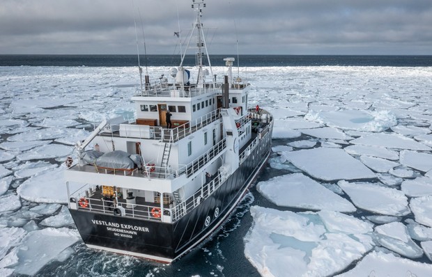 Explorer, the ship servicing Discover Svalbard: The Realm of Ice