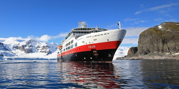 Fram, the ship servicing Highlights of South America – Land and Sea Expedition