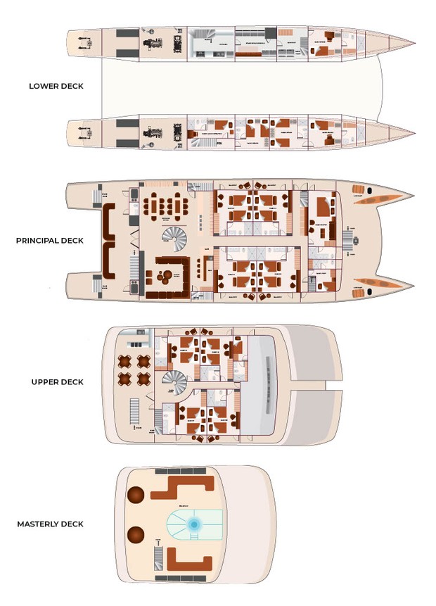 Cabin layout for Galaxy Sirius