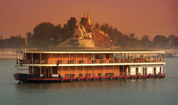 Kindat Pandaw, the ship servicing Wonders of the Himalayas - River and Land Tour