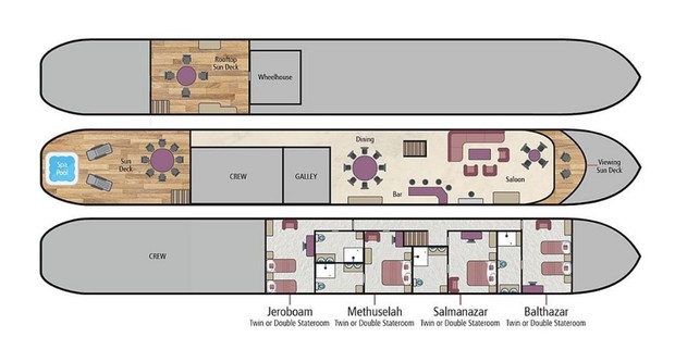 Cabin layout for Kir Royale