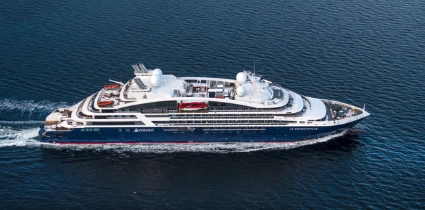 Le Bougainville, the ship servicing Musical Odyssey in the Middle East - Oman, UAE, Qatar, Bahrain & Saudi Arabia Cruise