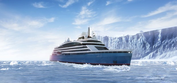 Le Commandant-Charcot, the ship servicing Luxury Ocean Voyage: Bergen - Helsinki