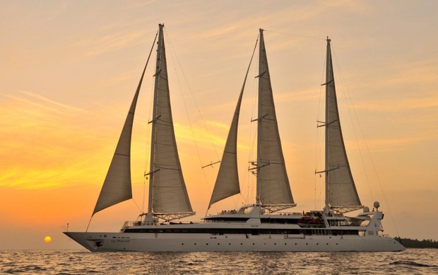 Le Ponant, the ship servicing Gliding the Waters of the Windward Islands - Luxury Caribbean Cruise