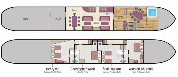 Cabin layout for Magna Carta