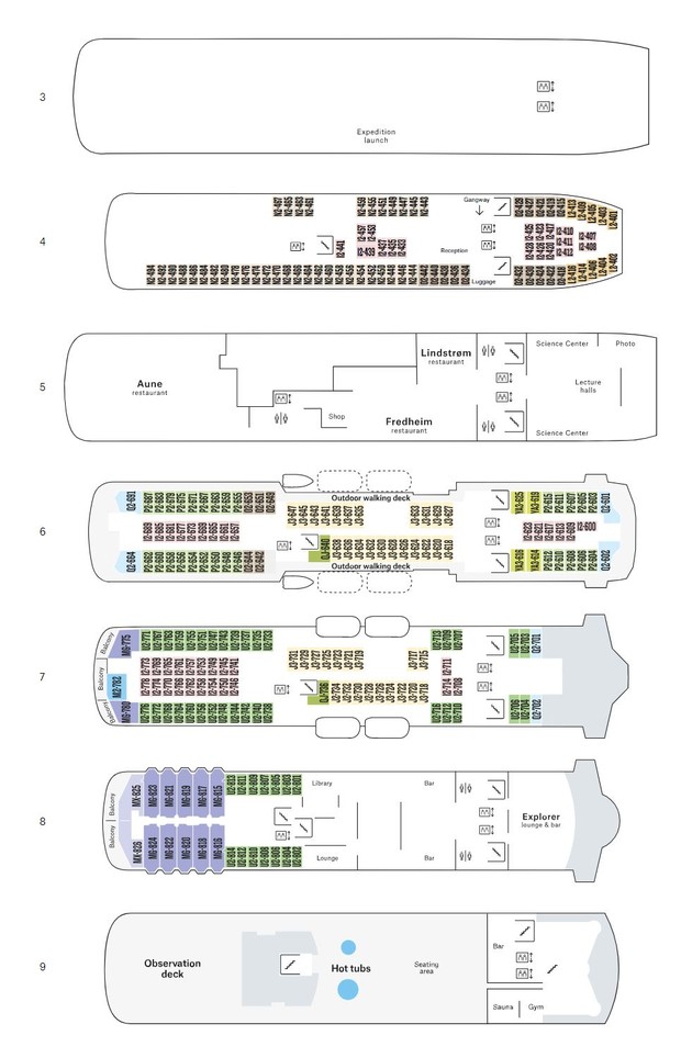 Cabin layout for Maud
