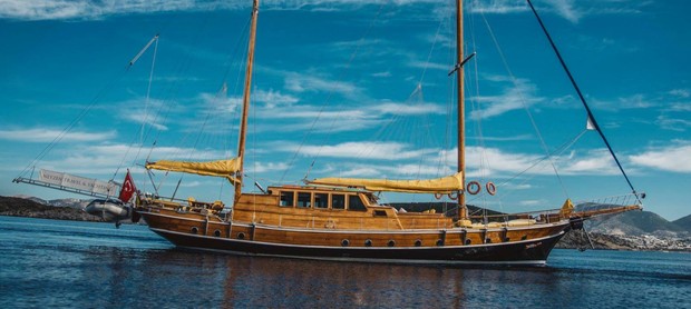 Myra, Nikola, Fortuna & Flas VII, the ship servicing Turquoise Coast Luxury Gulet Turkey Cruise Gocek to Bodrum