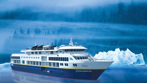 National Geographic Quest , the ship servicing Treasures of the Inside Passage: Alaska and British Columbia