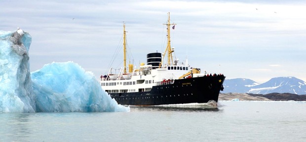 Nordstjernen, the ship servicing The Spitsbergen Adventurer - From Wednesday to Monday