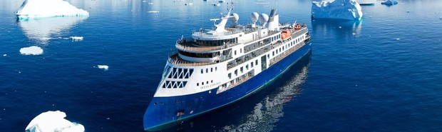Ocean Explorer, the ship servicing Antarctic Express - Fly South, Cruise North Expedition