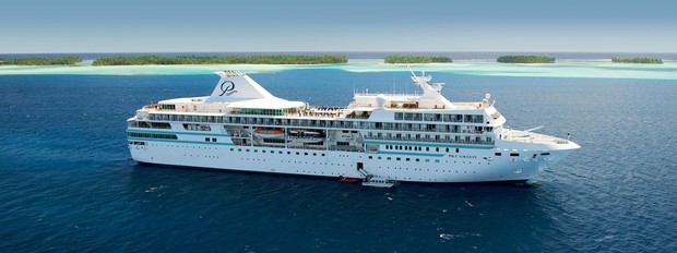 Paul Gauguin, the ship servicing Indonesia’s Sacred Temples and Natural Sanctuaries Luxury Cruise
