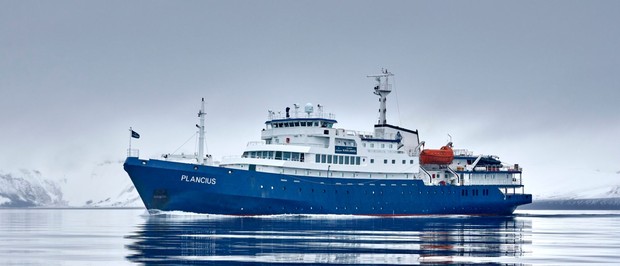 Plancius, the ship servicing South Greenland Explorer, Aurora Borealis, Incl. Flight from Copenhagen to Narsarsuaq