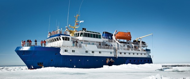 Quest, the ship servicing Expedition Svalbard with Doug Allen