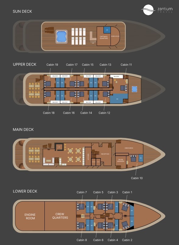 Cabin layout for Roko