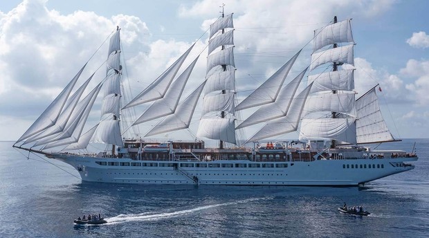 Sea Cloud Spirit, the ship servicing Barcelona to Nice - 7 Day Sailing Cruise