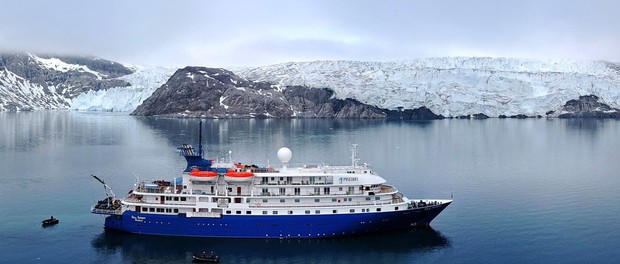 Sea Spirit, the ship servicing Crossing the Arctic Circle Expedition Cruise