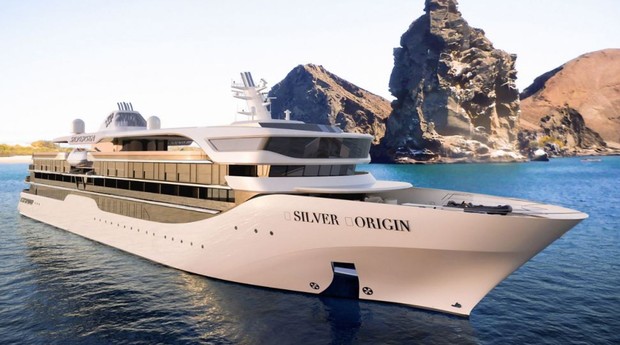 Silver Origin, the ship servicing Luxury Galapagos 17 Day Expedition from San Cristóbal
