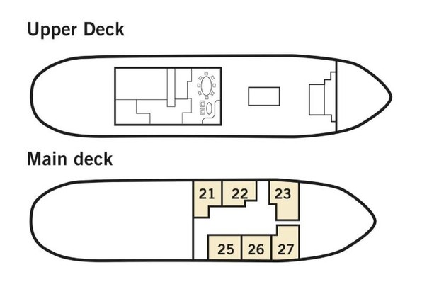 Cabin layout for Stockholm