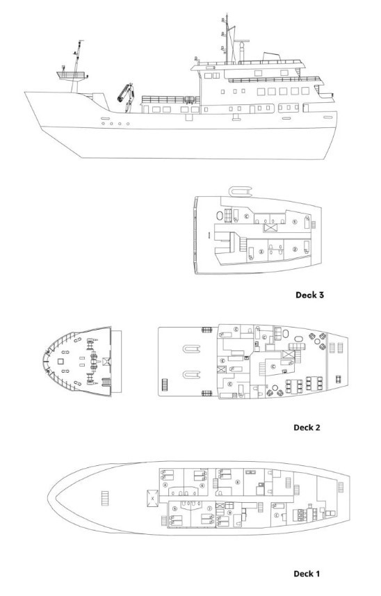 Cabin layout for Vikingfjord