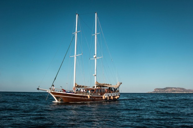 Donna Marisa Gulet, the ship servicing Aeolian Islands Gulet Cruise