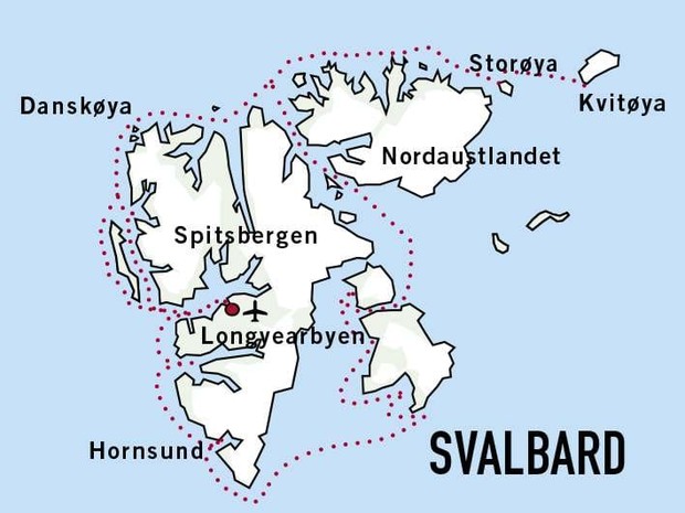 Map for Expedition Svalbard - An Extraordinary Adventure