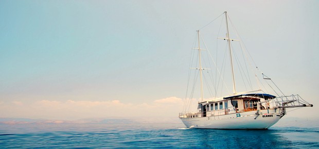 Glaros, the ship servicing Greek Islands Gulet Cruise in the Saronic Gulf