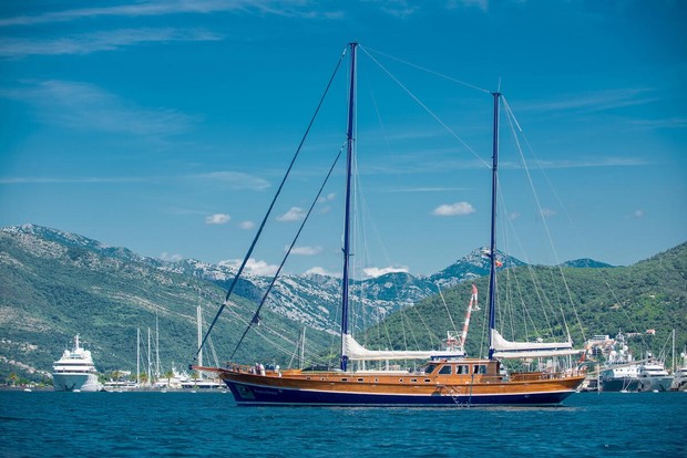 Kaptan Sevket, the ship servicing Kotor Bay and Montenegro gulet cruise