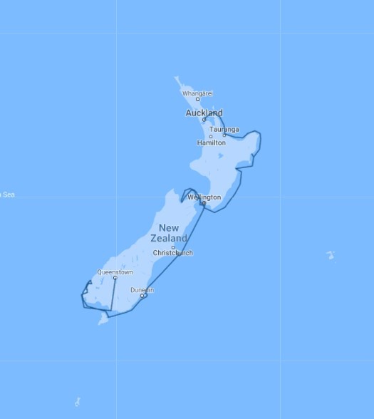 Map for New Zealand Coastal Odyssey: The Ultimate Expedition Cruise of the New Zealand Coast