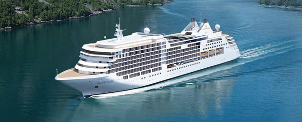 Silver Muse, the ship servicing Singapore to Sydney 35 Day All Inclusive Luxury Cruise